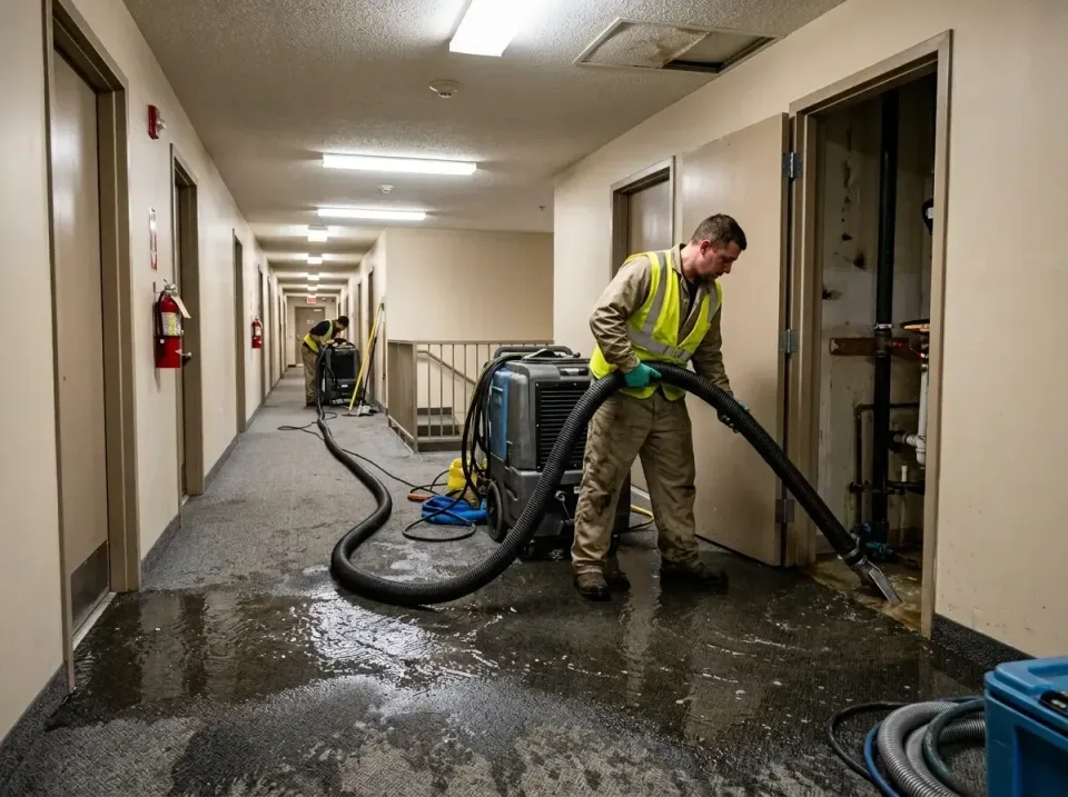 multi-unit-apartment-hallway-f-005 — frequently asked questions, Emergency Burst Pipe Water Extraction & Removal in The Hamm…